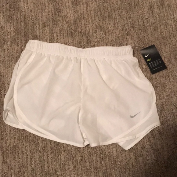 White nike shorts NWT